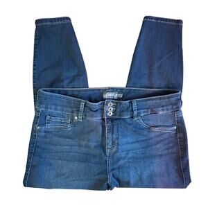 TORRID x Womens Super Stretch Button Skinny Blue Jeans l SZ 20S